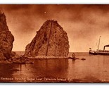 Sugar Loaf and SS Hermosa Santa Catalina Island CA UNP Sepia DB Postcard... - $4.90