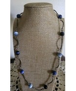 Semi-Precious Stone &amp; Beaded Necklace ~ 18&quot; Long ~ Multi Colored ~ New ~ 31 - €25,87 EUR