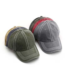 Washed And Distressed Light Board Baseball Cap Fashion Trend - £13.55 GBP