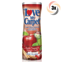 3x Shakers Love My Carpet Apple Cinnamon Carpet &amp; Room Deodorizer | 17oz - £13.44 GBP
