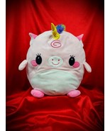 Y2k Pink Rainbow UNICORN Pig Pony 17&quot; Stuffed Animal Pre Squishmallows H... - £15.12 GBP