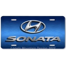 Hyundai Sonata Inspired Art on Blue FLAT Aluminum Novelty Auto License T... - £14.32 GBP