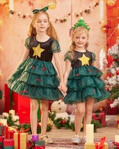 Christmas Elf Costume Kids Santa&#39;s Helper Costume Santa Claus 7-8 Years Old - £9.08 GBP