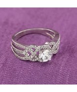 2.00Ct Round Cut Lab-Created Diamond Women&#39;s Wedding Ring 14K White Gold... - $166.59