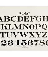 Roman New York Font Example 1899 Victorian Craft Drawing Ephemera DWKK20 - $364.86 MXN