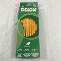 DIXON #2 Pencils 20 Pack HB Wood-Cased w/ Latex Free Eraser Non-Toxic - £5.01 GBP