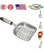 Non-Stick Metal Cat Litter Scoop with Ergonomic Handle – 13&quot; Large Size - $18.80