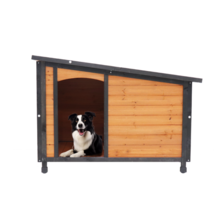 46&quot;Dog House Outdoor &amp; Indoor Heated Wooden Dog Kennel - £138.29 GBP