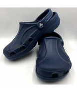 Crocs Unisex Slip On Clogs Shoes Men&#39;s 7 Women&#39;s 9 Blue  - £15.64 GBP