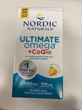 Nordic Naturals Ultimate Omega + CoQ10 Supplement 60 Lemon SoftGels 11/26 - $16.35