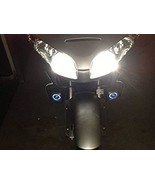 White LED Halo Fog Lamps Driving Light Kit for Honda GL 1800 GoldWing GL... - $118.55