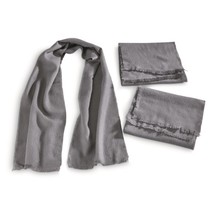 New Genuine East German Grey Wool Scarf NVA DDR Army 50&quot;l. x 9.75&quot;w Free... - $281.64 MXN