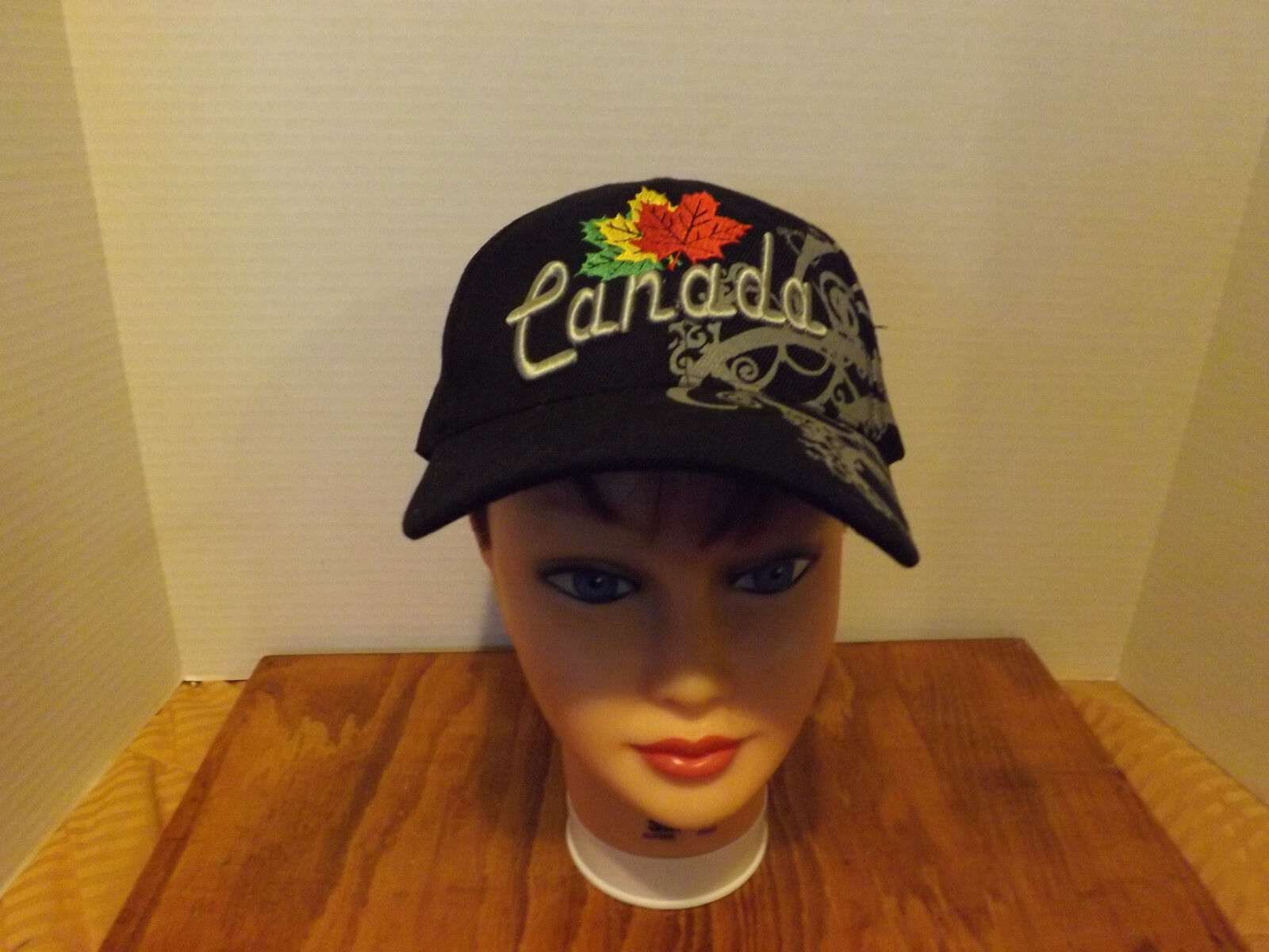 Canada Maple Leaf baseball cap hook &amp; loop adjustable strap hat - $9.95