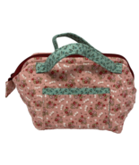 Artisan Made Quilted Zipper Bag with Handles Pink - $23.66 CAD