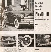 1949 Plymouth Car Chrysler Corporation Advertisement Vintage Automobilia... - €21,60 EUR