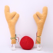 Antlers and Red Nose Car Decorations - $276.58 MXN