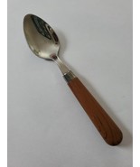 Quid Novi Brown Corsica Tiny Serving Spoon 5.12&quot; long 1 Count Faux Wood ... - £9.44 GBP