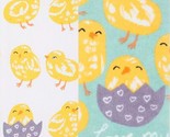 Set of 2 Different Cotton Printed Towels(15&quot;x26&quot;) EASTER CHICKS,LOVE MY ... - £12.04 GBP