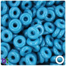 BeadTin Dark Turquoise Opaque 14mm Ring Craft Beads (100pcs) - $3.39