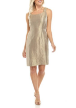 New Kasper Gold Sheath Dress Size 14 P Petite $99 - £60.20 GBP