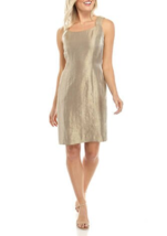 New Kasper Gold Sheath Dress Size 14 P Petite $99 - £52.31 GBP