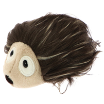 MagNICI Hedgehog Brown Hairy Stuffed Animal Magnet in Paws 5 inches 12 cm - $11.50