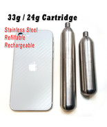Refillable 24g 33g CO2 Cartridge for Airsoft Swim Life Vest Tires Jacket... - $39.92 CAD+