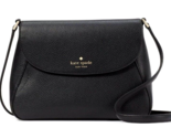 New Kate Spade Monica Flap Crossbody Leather Black - £82.16 GBP