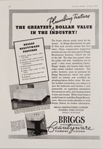 1937 Print Ad Briggs Beautyware Plumbing Fixtures Bathroom Detroit,Michigan - £17.45 GBP