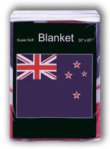 sup Super Soft New Zealand Flag Fleece Blanket 50x60 Throw Cover Bedding - £13.99 GBP