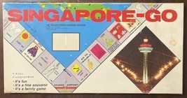 Super RARE Singapore-Go Monopoly style Board Game 98% Complete Must See! - $35.38