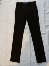 NYDJ  Straight Leg sz 2 Women’s Stretch Pants Black Rayon Blend W28 I 32... - $18.69