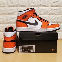 Air Jordan 1 Mid SE Mens 8.5 / Womens 10 Turf Orange Black White - £135.91 GBP