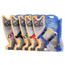 Multi-Color Nylon Cat Chest Strap Leash - Stylish And Secure Pet Walking Accesso - £7.95 GBP