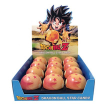 Dragon Ball Z DBZ Anime Dragon Balls Red Star Candy In Embossed Tin Box of 12 - £38.78 GBP