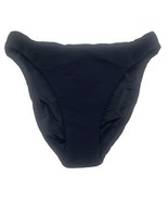 J Crew Ribbed Bikini Bottom Black High Rise Cheeky Size Medium BE808 New - €10,30 EUR