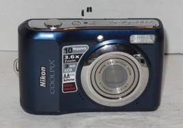 Nikon Coolpix L20 10.0MP Digital Camera - Blue Tested Works - $97.47