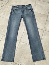 True Religion Jeans Mens 34 Blue Relaxed Straight Denim Stretch Dark Was... - $38.28