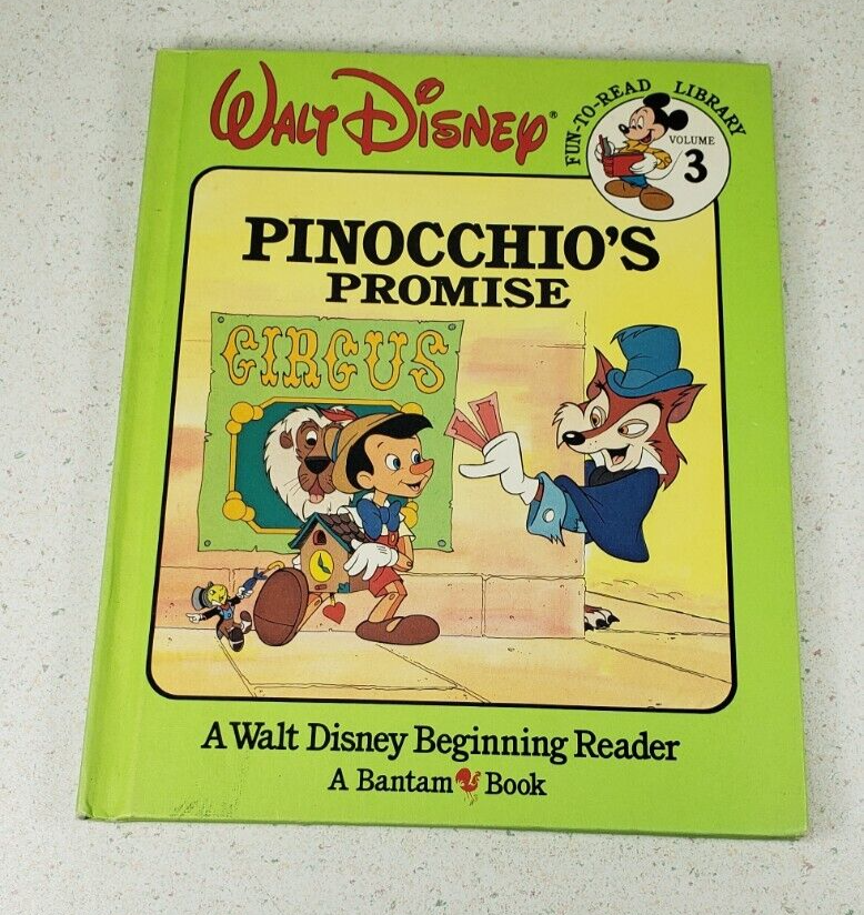 Pinocchio&#39;s Promise Book 1986 Disney Fun-To-Read Library Volume 3 VG - $9.66