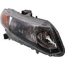 Headlight For 2012 Honda Civic Hybrid Right Passenger Side Halogen With ... - £176.70 GBP