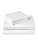 Lavish Touch Double Brushed Flannel 160 GSM Sheet Set RV King White - £40.33 GBP