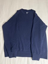 Fruit of the Loom Men's Medium Blue Cotton Blend Pullover Long Sleeve Sweatshirt image 7