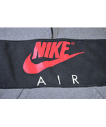 Nike Air Quarter Zip Mens Sz L Pullover Sweatshirt Graphic Logo Center S... - £23.06 GBP