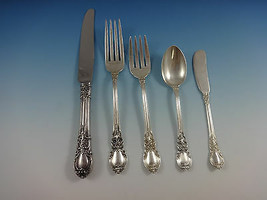 American Victorian by Lunt Sterling Silver Flatware Set 8 Service 47 Pieces - £2,177.43 GBP