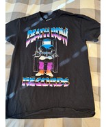 Death Row Records Vintage-Style Rap Tee Black 2021 Official Merch Medium - $17.41