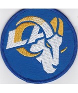 LOS ANGELES LA RAMS 3.5&quot; SEW/IRON PATCH EMBROIDERED BADGE AARON DONALD - £7.03 GBP