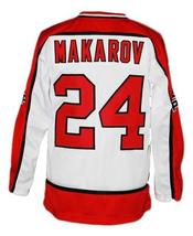 Any Name Number CCCP Russia Retro Hockey Jersey White Makarov Any Size image 2