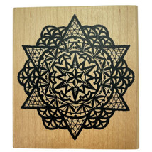 Christmas Winter Snowflake Lace Rubber Stampede Stamp A1261H Vintage 1990s - £6.92 GBP