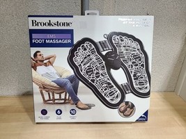Brookstone EMS Foot Massager Neuropathy Feet Circulation Pain Relief Ope... - $37.01