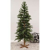 7ft - Olympus Spruce Artificial Christmas Tree w/ Wood Base - Primitive Country - $289.99